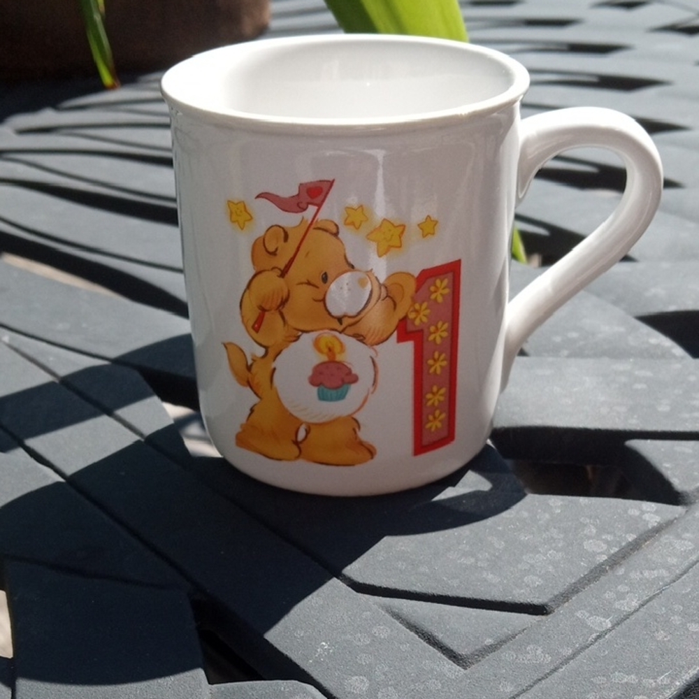 Vintage Care Bears "1" Birthday Mini Mug